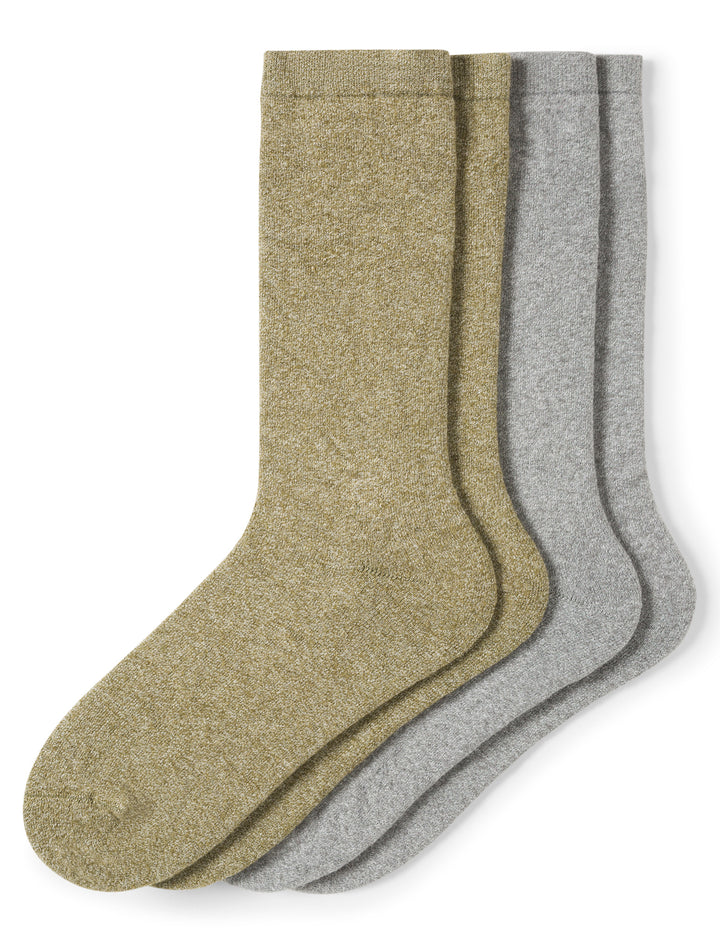 Soft Terry Crew Sock 2 Pair Pack