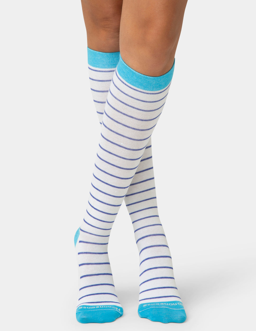 Skinny Stripe Compression Knee High Sock