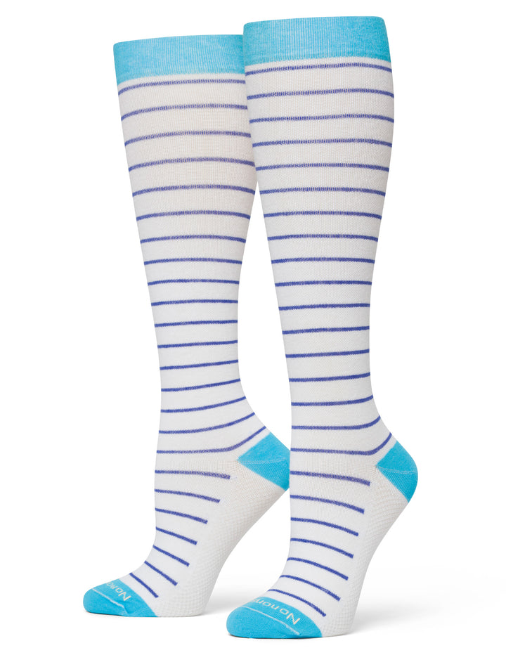 Skinny Stripe Compression Knee High Sock