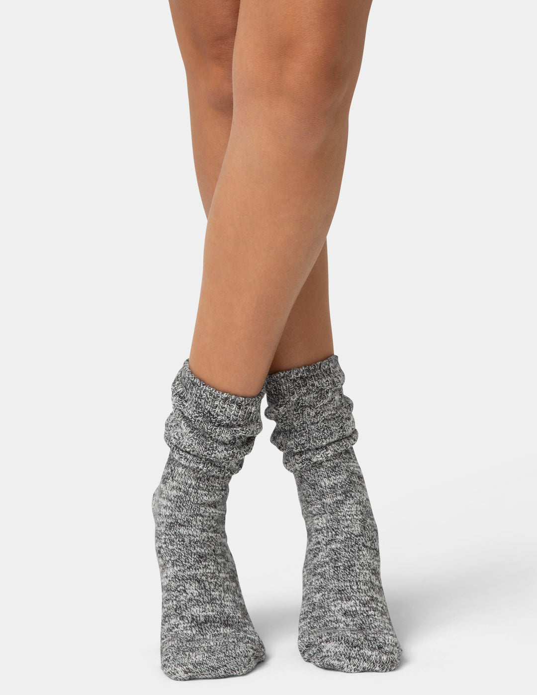 Super Soft Marl Slub Crew Sock 2 Pair Pack