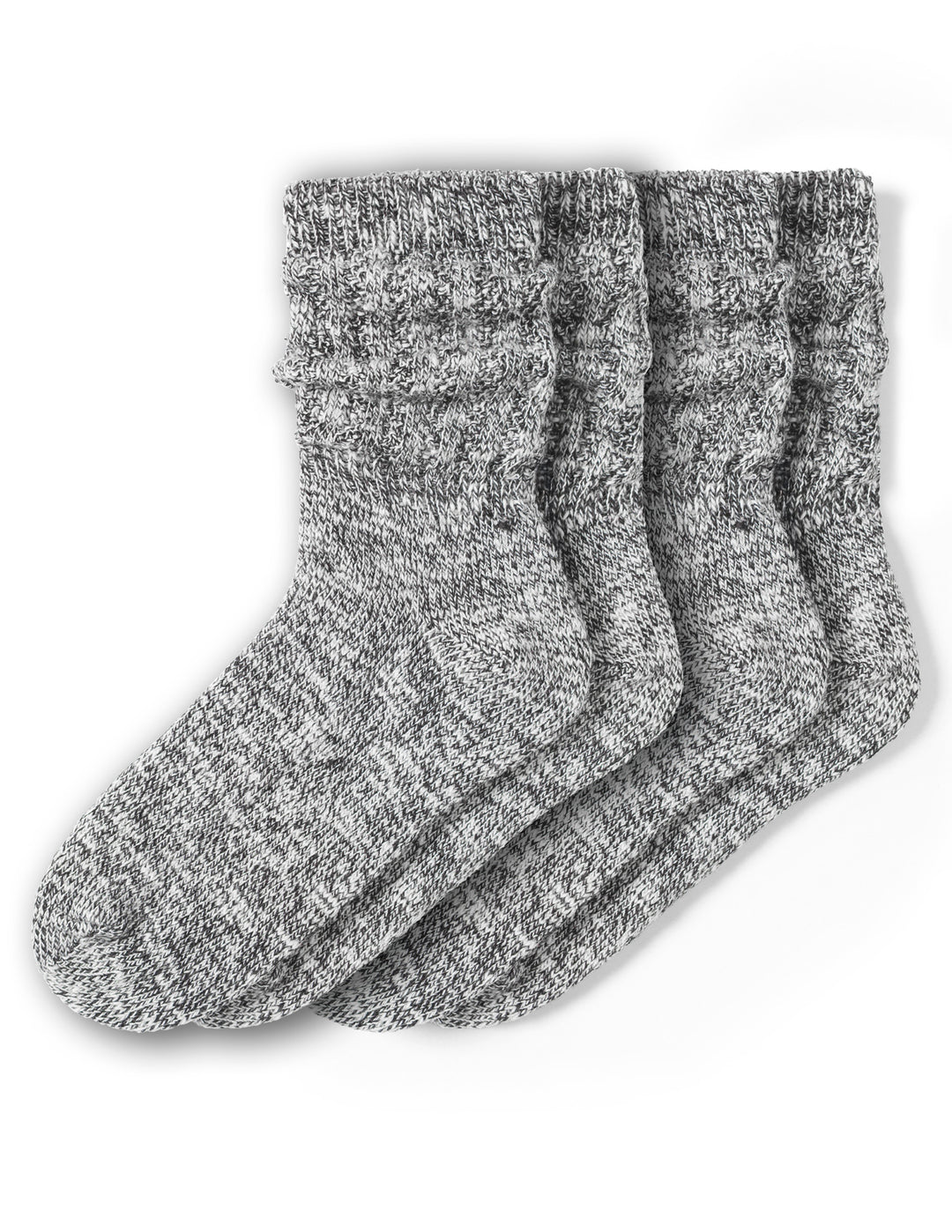 Super Soft Marl Slub Crew Sock 2 Pair Pack