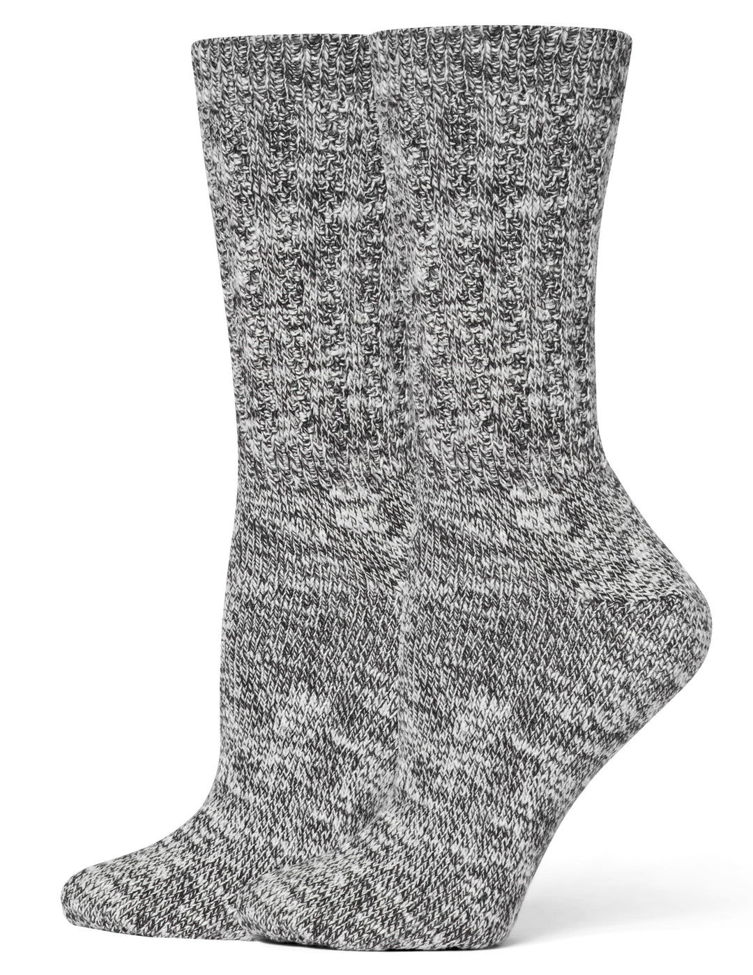 Super Soft Marl Slub Crew Sock 2 Pair Pack