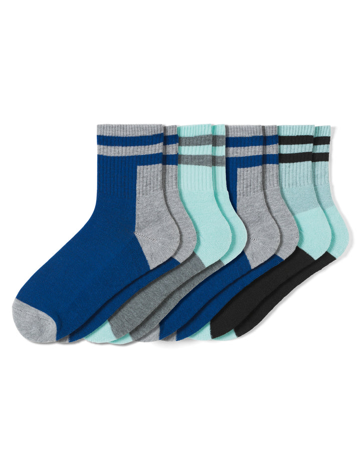 Outdoor Colorblock Mini Crew Sock 4 Pair Pack