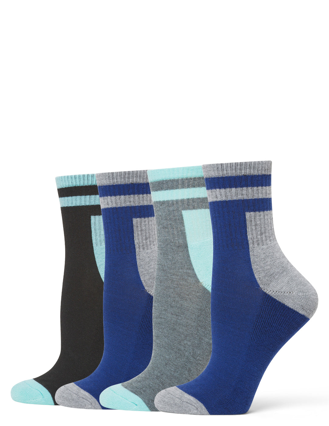 Outdoor Colorblock Mini Crew Sock 4 Pair Pack