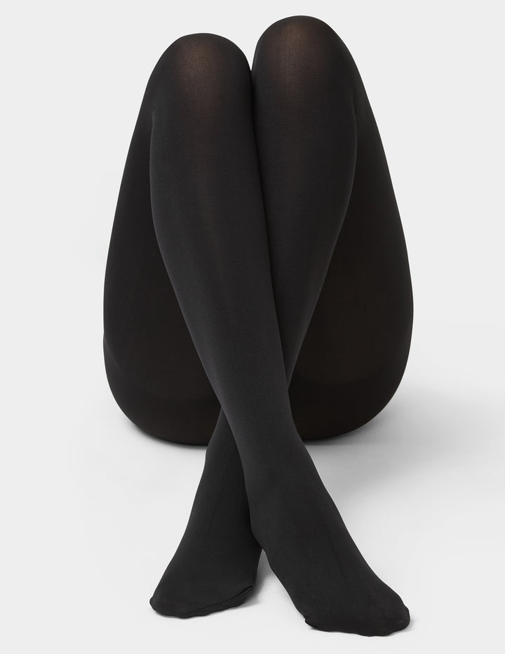 Black tights on a white background