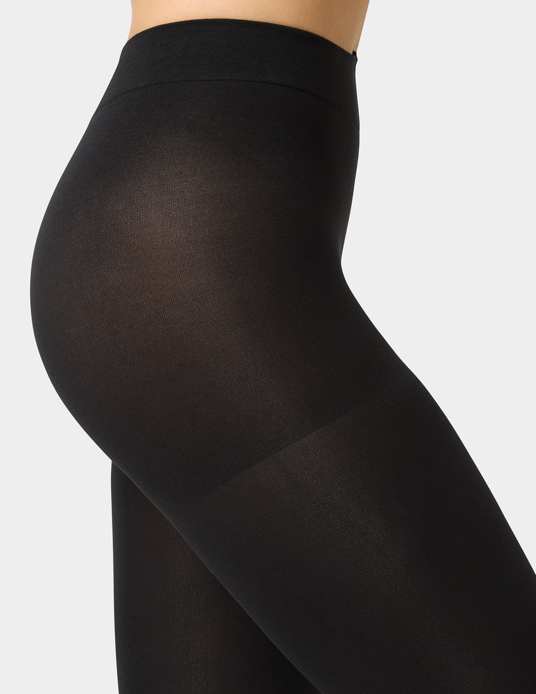 Black tights on a white background